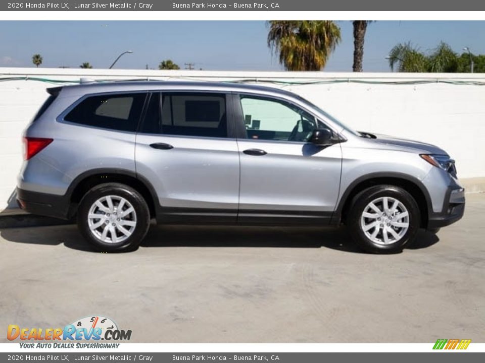 2020 Honda Pilot LX Lunar Silver Metallic / Gray Photo #8