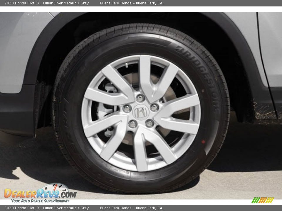 2020 Honda Pilot LX Lunar Silver Metallic / Gray Photo #13