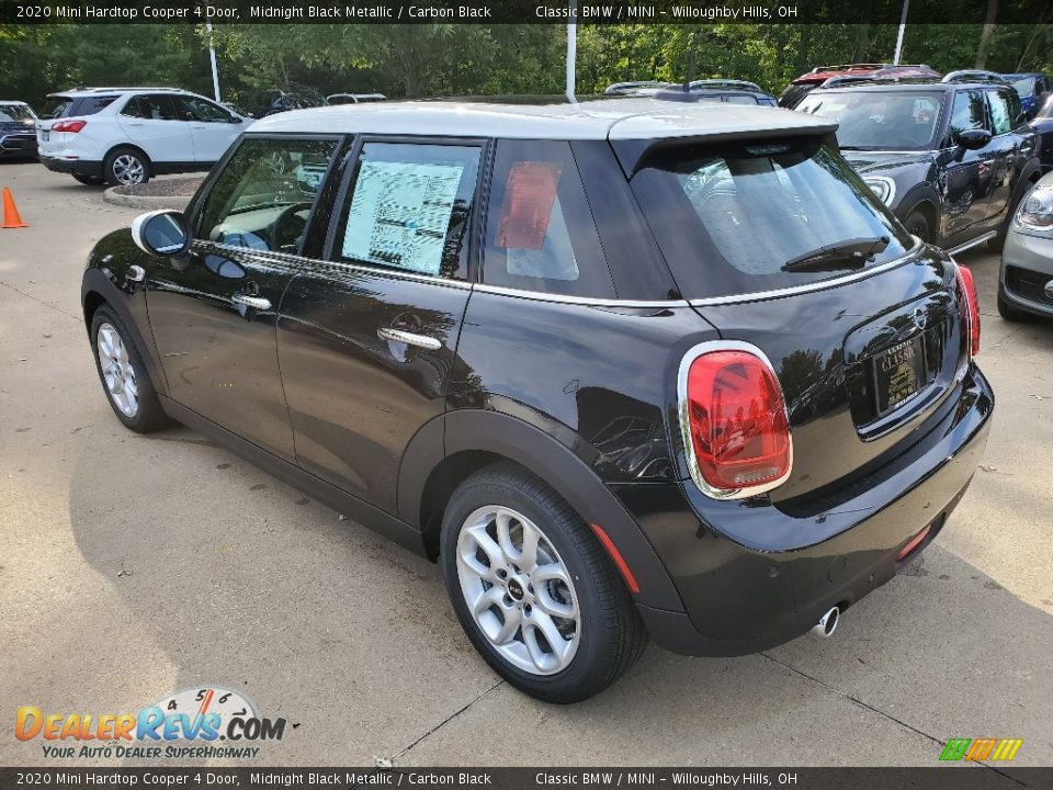 2020 Mini Hardtop Cooper 4 Door Midnight Black Metallic / Carbon Black Photo #3