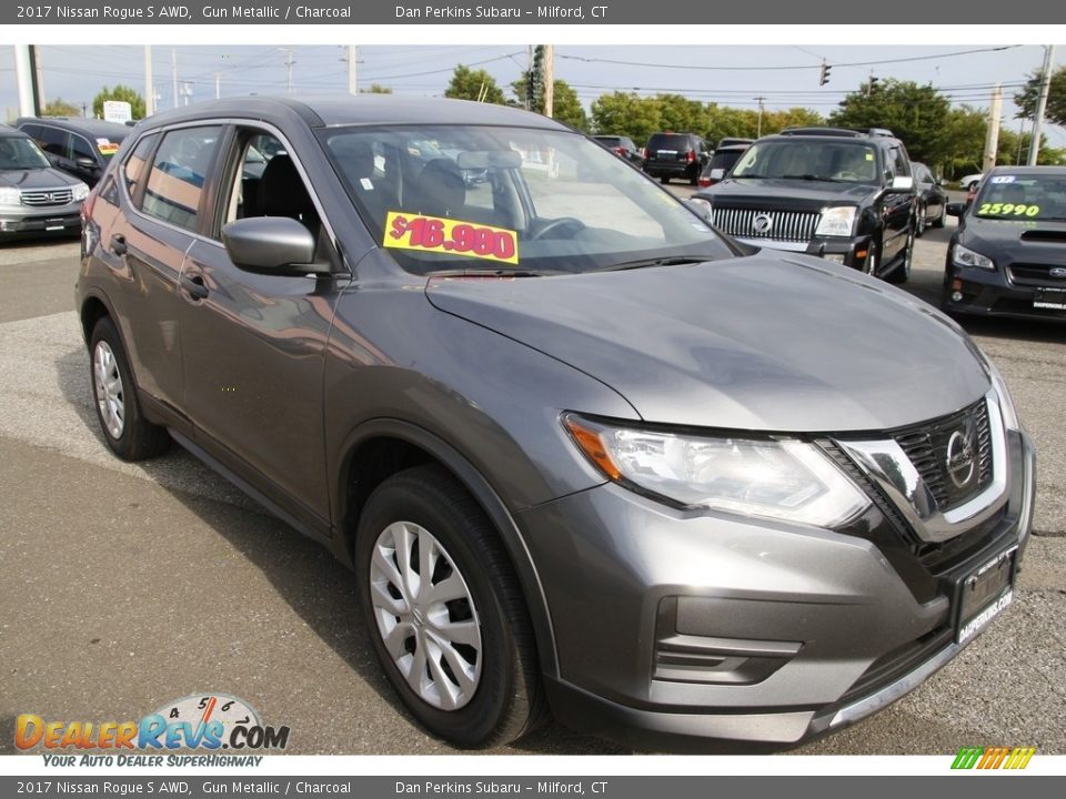 2017 Nissan Rogue S AWD Gun Metallic / Charcoal Photo #3