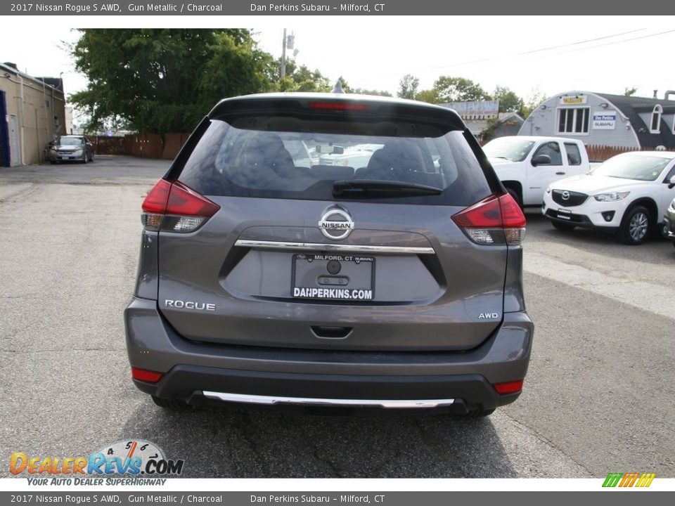 2017 Nissan Rogue S AWD Gun Metallic / Charcoal Photo #6