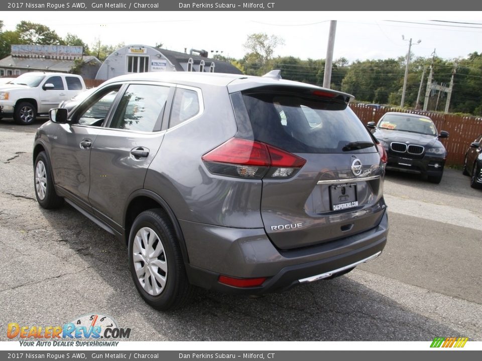 2017 Nissan Rogue S AWD Gun Metallic / Charcoal Photo #7