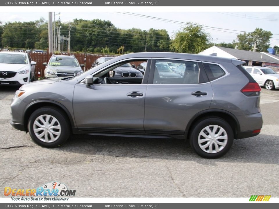 2017 Nissan Rogue S AWD Gun Metallic / Charcoal Photo #8