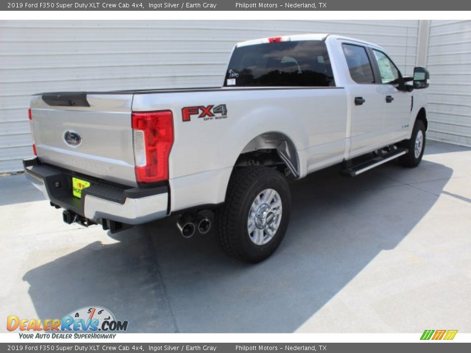 2019 Ford F350 Super Duty XLT Crew Cab 4x4 Ingot Silver / Earth Gray Photo #8