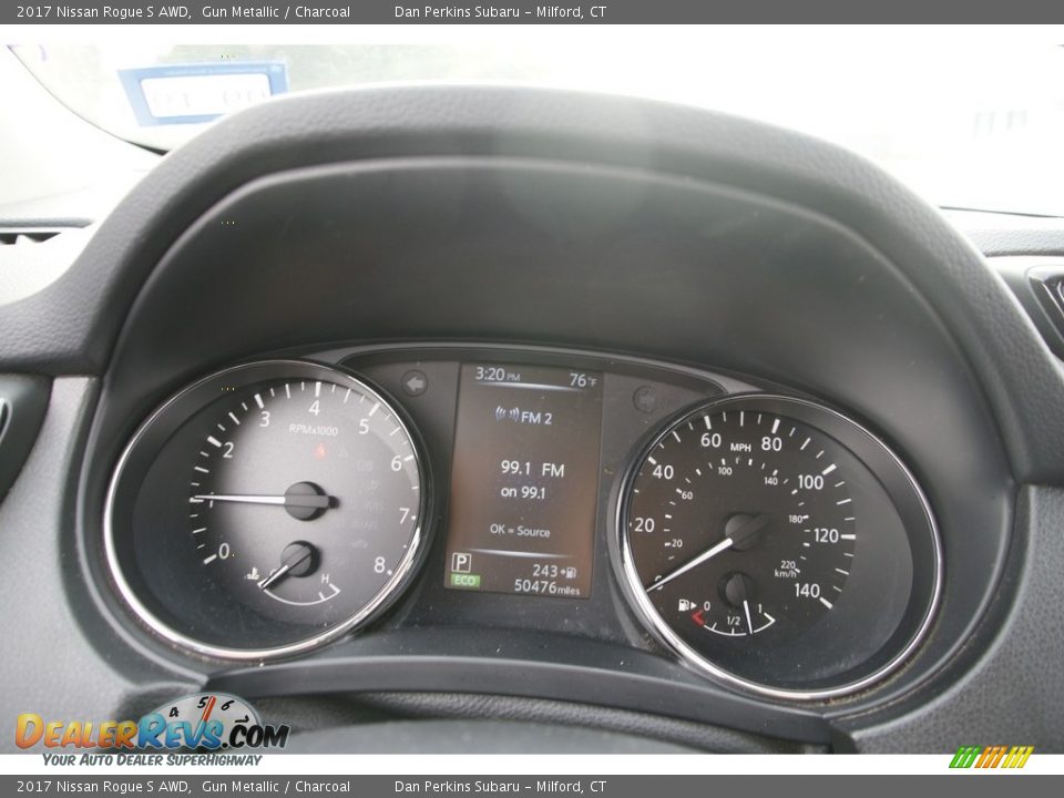 2017 Nissan Rogue S AWD Gun Metallic / Charcoal Photo #17