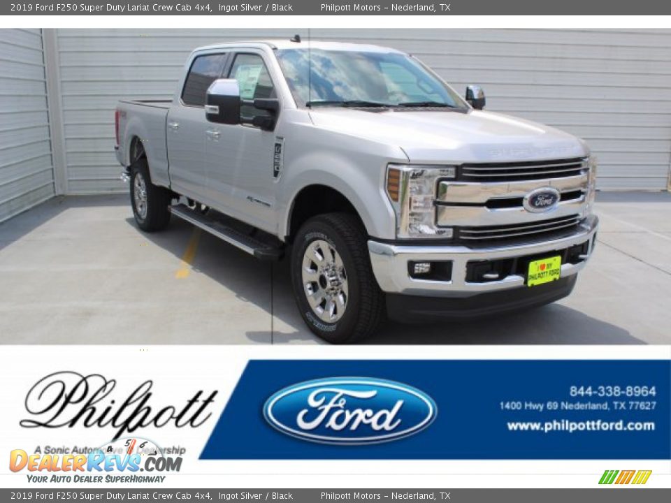 2019 Ford F250 Super Duty Lariat Crew Cab 4x4 Ingot Silver / Black Photo #1