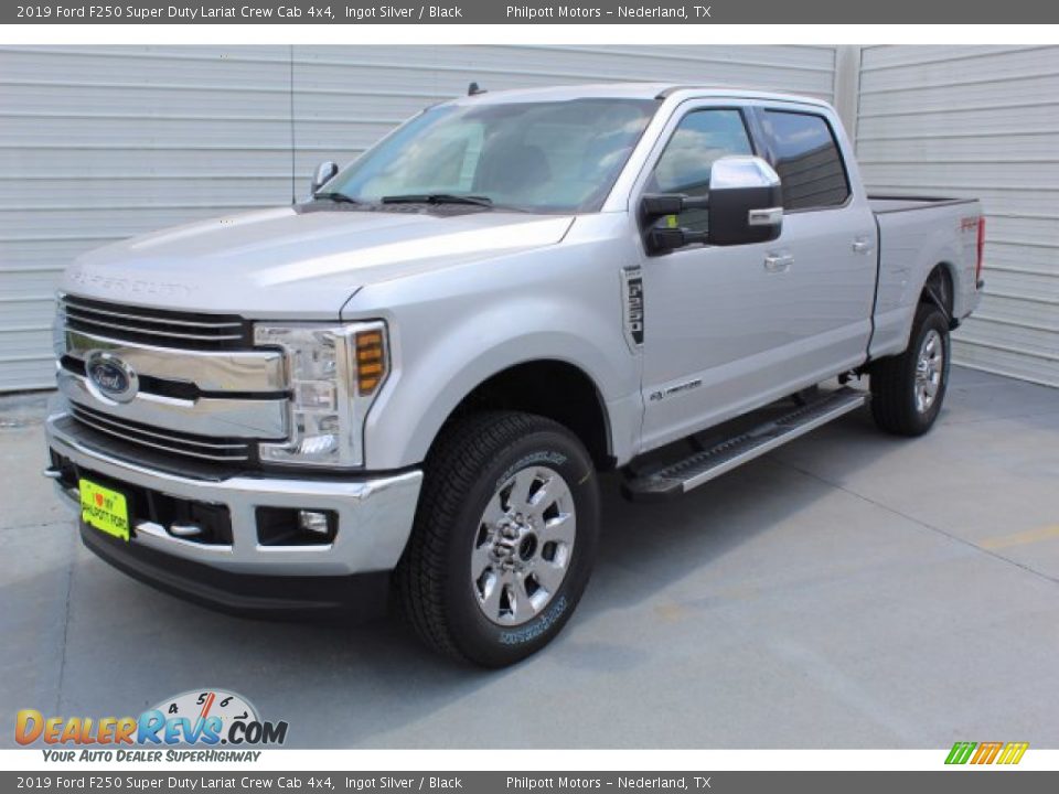 2019 Ford F250 Super Duty Lariat Crew Cab 4x4 Ingot Silver / Black Photo #4