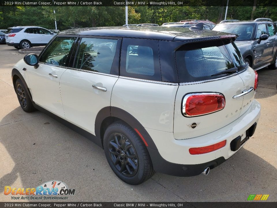 2019 Mini Clubman Cooper Pepper White / Carbon Black Photo #3