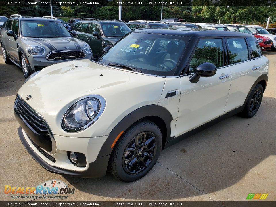 2019 Mini Clubman Cooper Pepper White / Carbon Black Photo #4