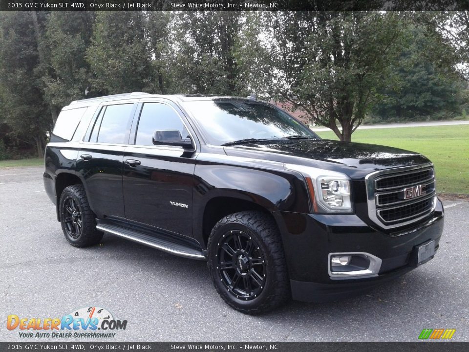 2015 GMC Yukon SLT 4WD Onyx Black / Jet Black Photo #4