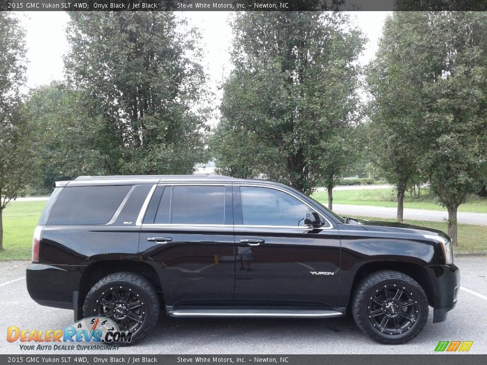 2015 GMC Yukon SLT 4WD Onyx Black / Jet Black Photo #5