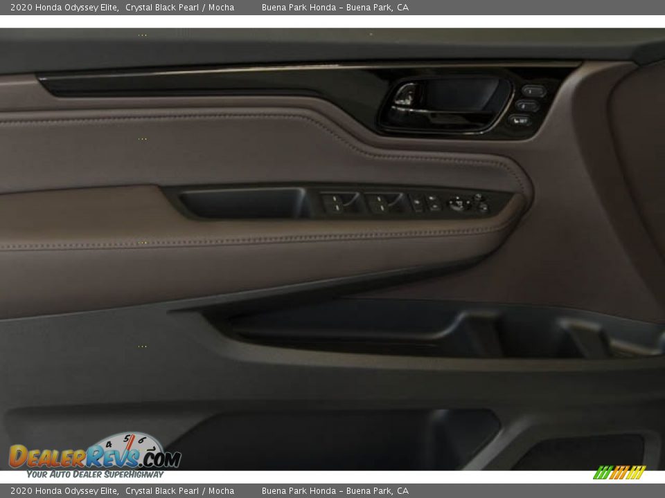 2020 Honda Odyssey Elite Crystal Black Pearl / Mocha Photo #8