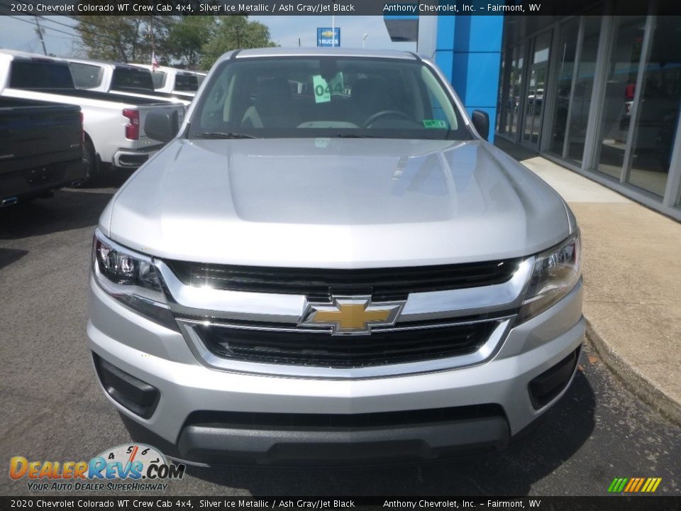 2020 Chevrolet Colorado WT Crew Cab 4x4 Silver Ice Metallic / Ash Gray/Jet Black Photo #11