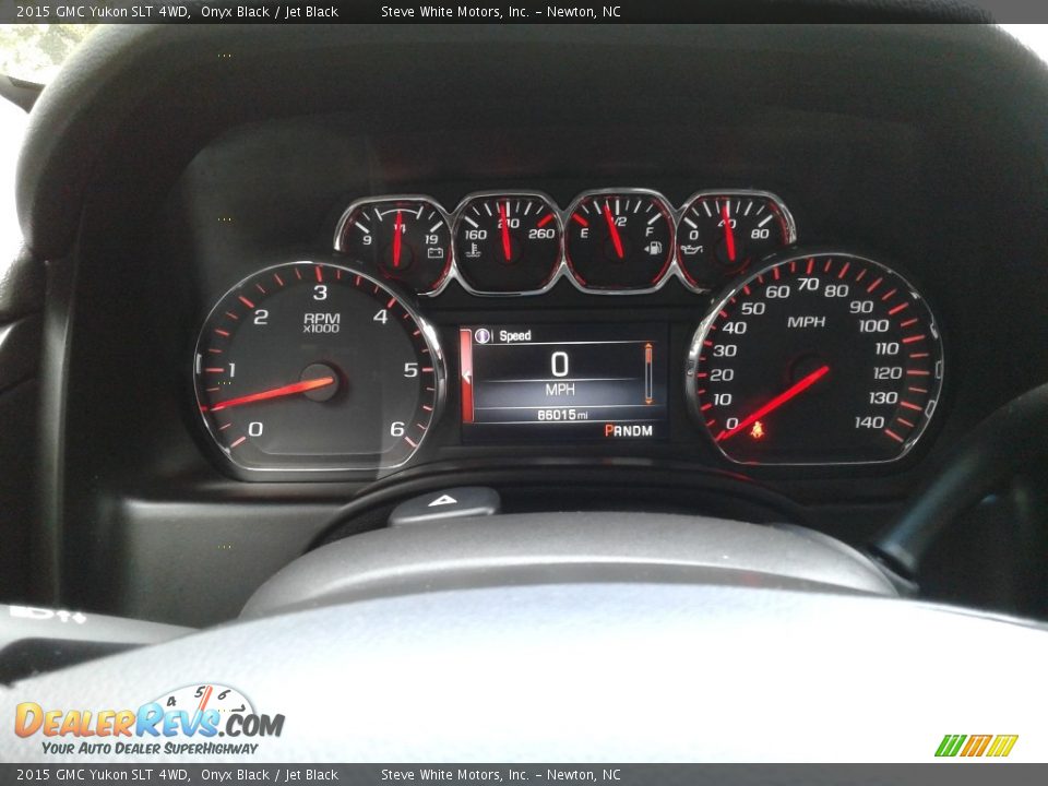 2015 GMC Yukon SLT 4WD Onyx Black / Jet Black Photo #24