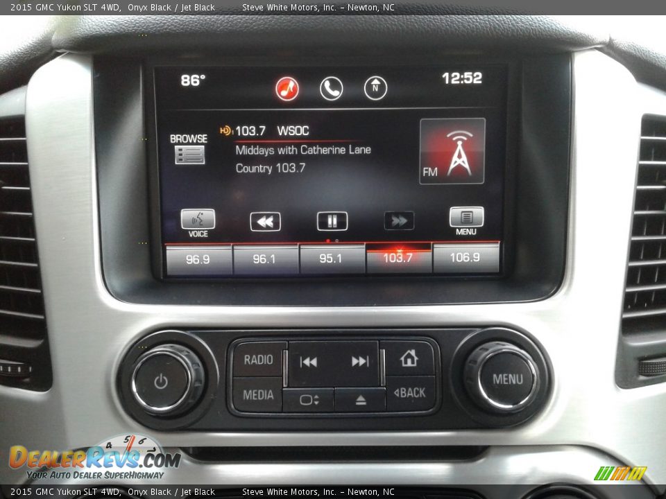 2015 GMC Yukon SLT 4WD Onyx Black / Jet Black Photo #26