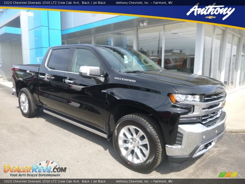 2020 Chevrolet Silverado 1500 LTZ Crew Cab 4x4 Black / Jet Black Photo #1