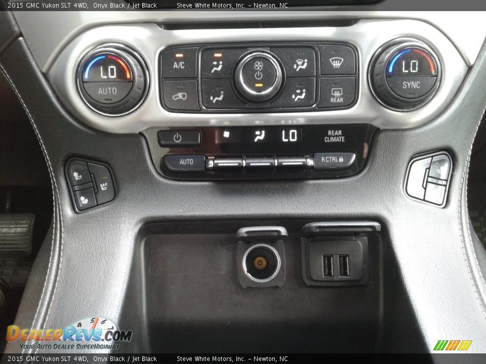 2015 GMC Yukon SLT 4WD Onyx Black / Jet Black Photo #28