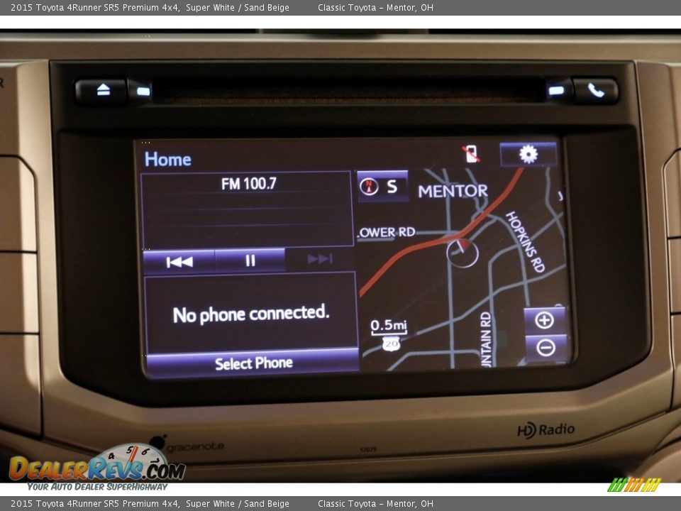 2015 Toyota 4Runner SR5 Premium 4x4 Super White / Sand Beige Photo #10