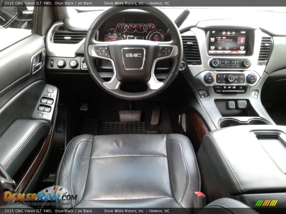 2015 GMC Yukon SLT 4WD Onyx Black / Jet Black Photo #32