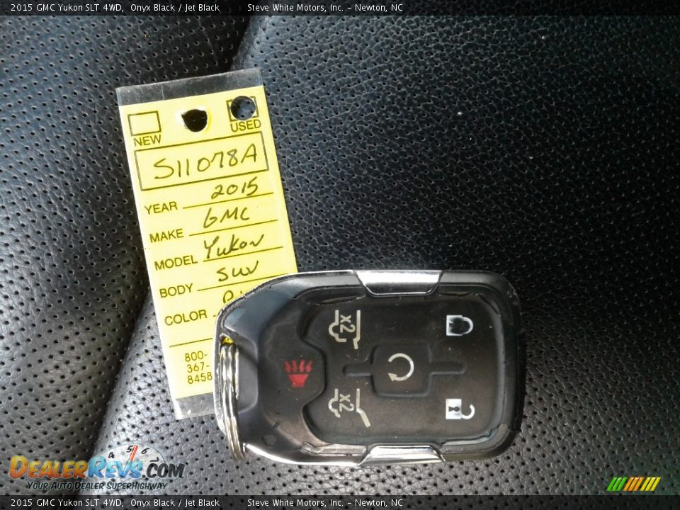 2015 GMC Yukon SLT 4WD Onyx Black / Jet Black Photo #34