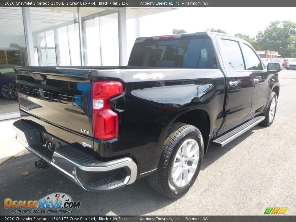 2020 Chevrolet Silverado 1500 LTZ Crew Cab 4x4 Black / Jet Black Photo #8