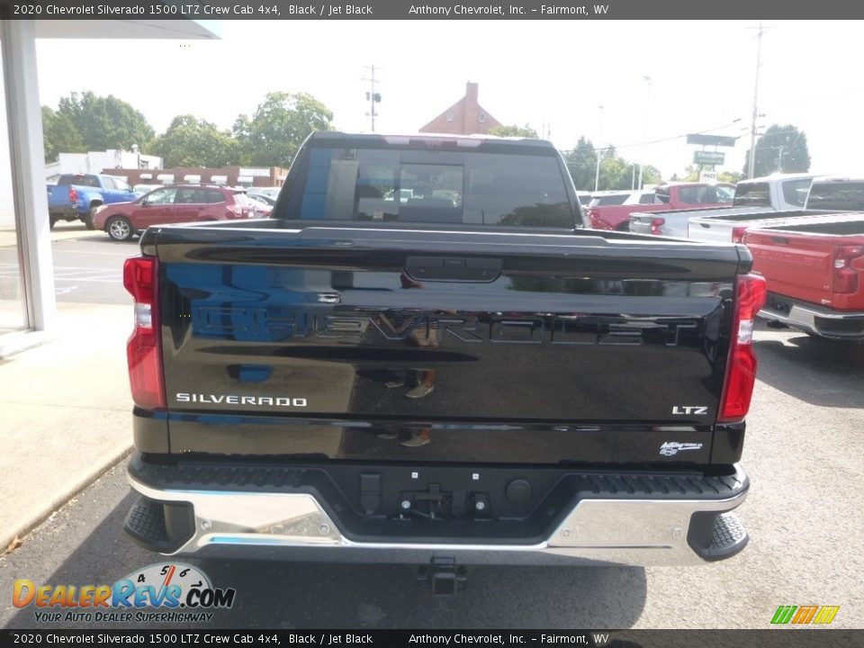 2020 Chevrolet Silverado 1500 LTZ Crew Cab 4x4 Black / Jet Black Photo #9