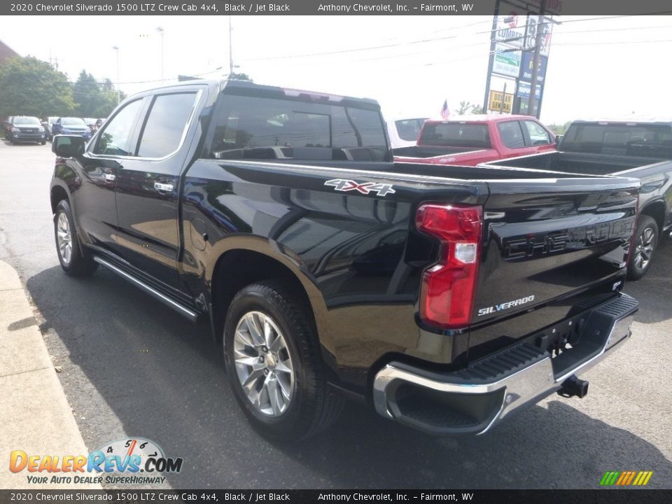 2020 Chevrolet Silverado 1500 LTZ Crew Cab 4x4 Black / Jet Black Photo #10