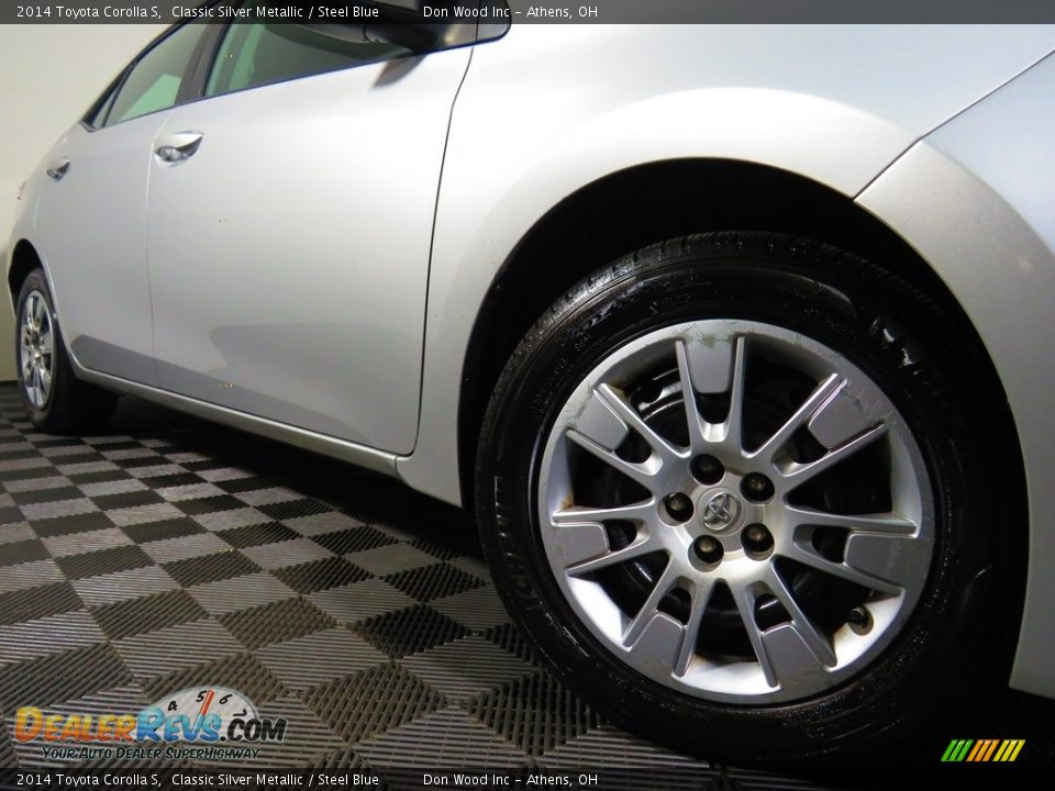 2014 Toyota Corolla S Classic Silver Metallic / Steel Blue Photo #3