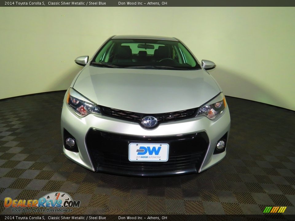 2014 Toyota Corolla S Classic Silver Metallic / Steel Blue Photo #4