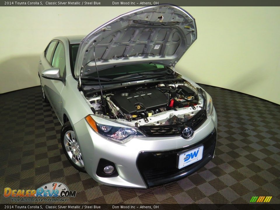 2014 Toyota Corolla S Classic Silver Metallic / Steel Blue Photo #5