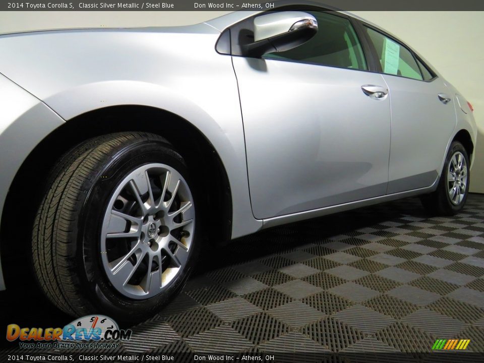 2014 Toyota Corolla S Classic Silver Metallic / Steel Blue Photo #8