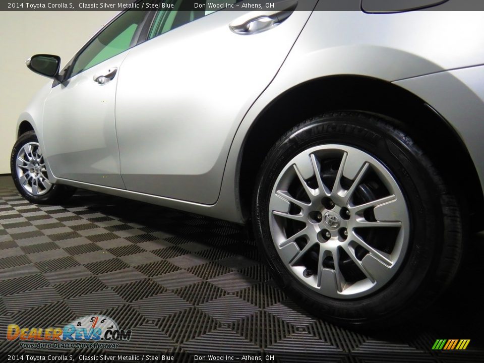2014 Toyota Corolla S Classic Silver Metallic / Steel Blue Photo #10