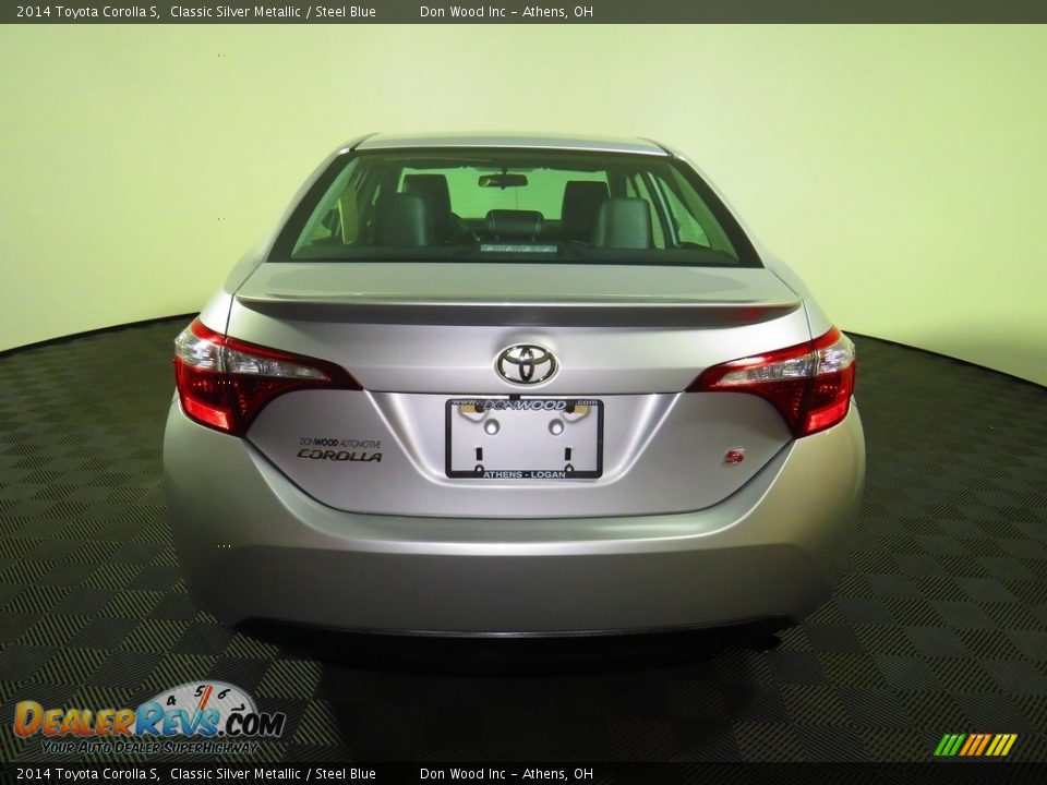 2014 Toyota Corolla S Classic Silver Metallic / Steel Blue Photo #11