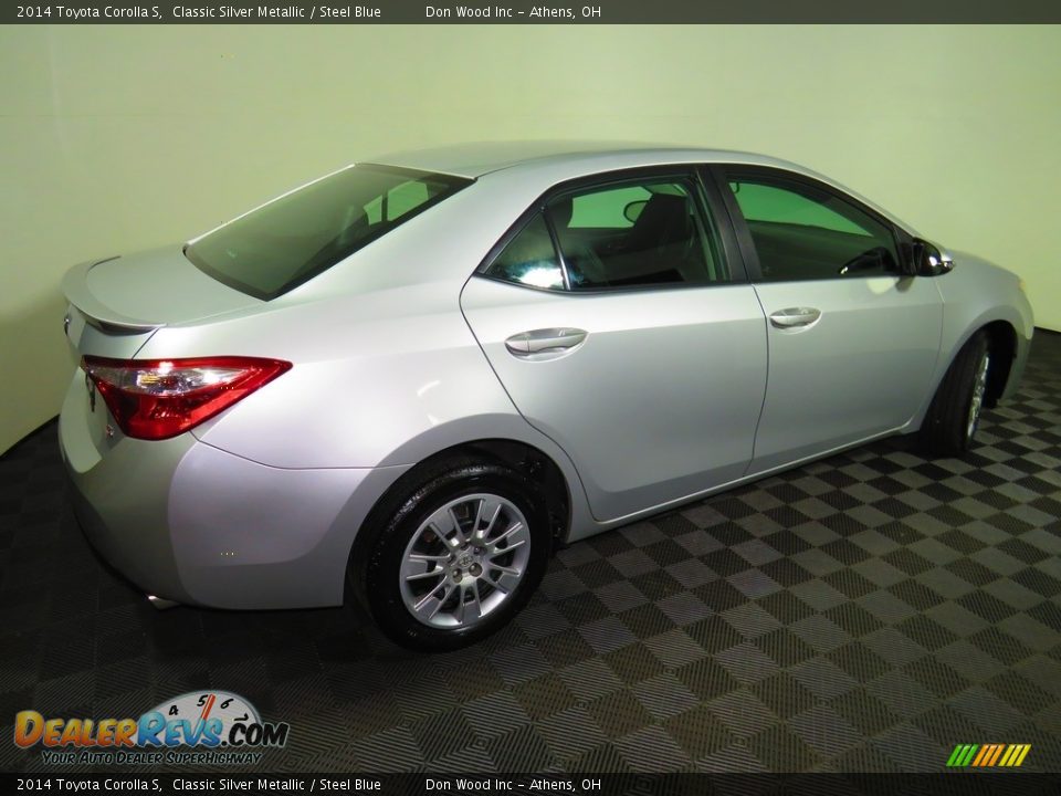 2014 Toyota Corolla S Classic Silver Metallic / Steel Blue Photo #14