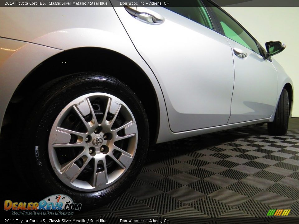 2014 Toyota Corolla S Classic Silver Metallic / Steel Blue Photo #15