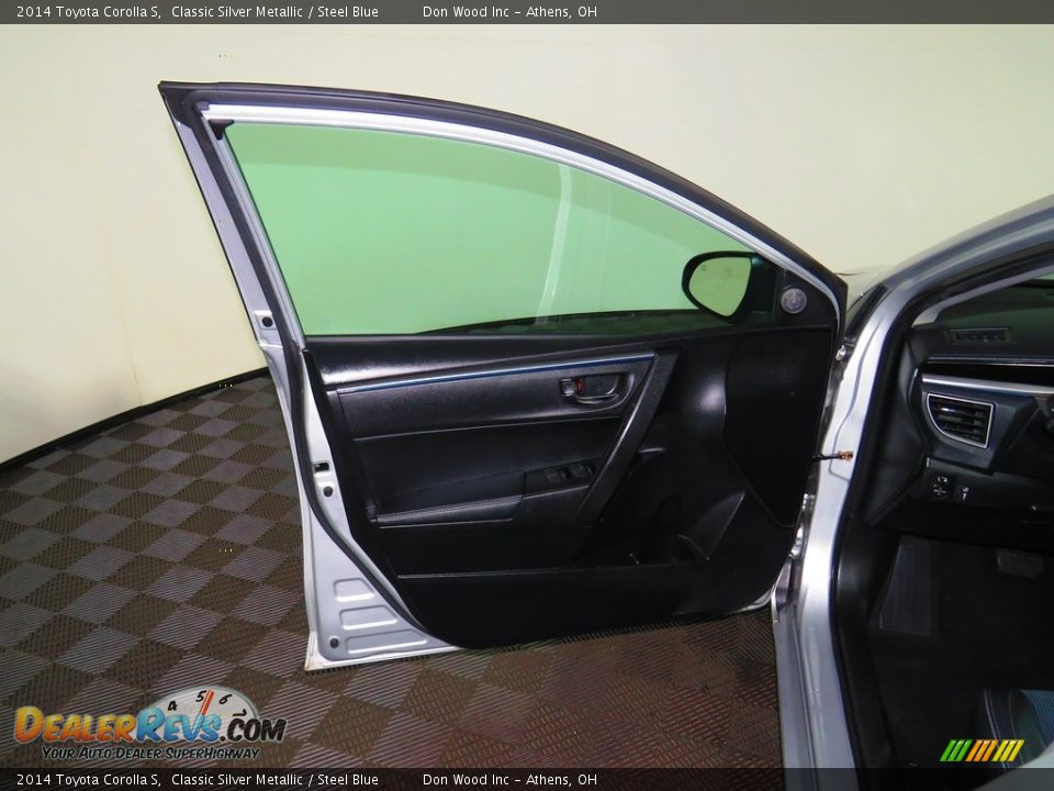 2014 Toyota Corolla S Classic Silver Metallic / Steel Blue Photo #16
