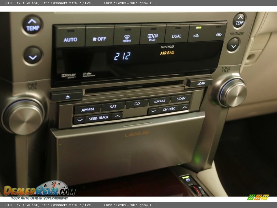 2010 Lexus GX 460 Satin Cashmere Metallic / Ecru Photo #20