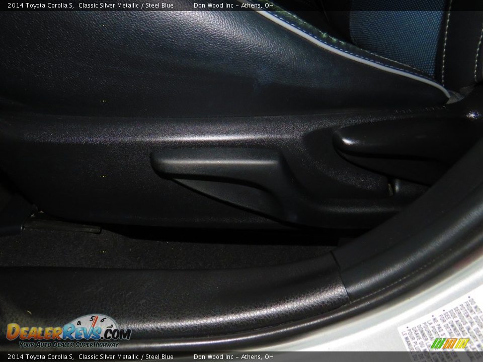 2014 Toyota Corolla S Classic Silver Metallic / Steel Blue Photo #18