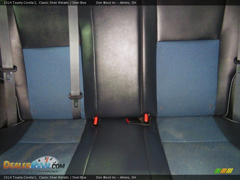 2014 Toyota Corolla S Classic Silver Metallic / Steel Blue Photo #20