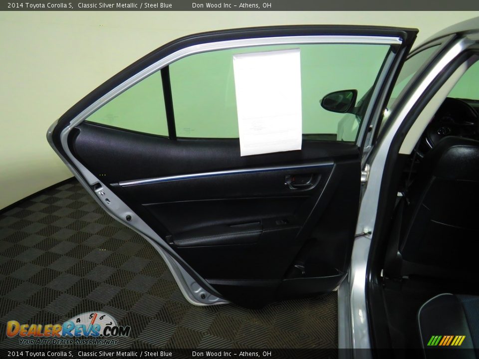 2014 Toyota Corolla S Classic Silver Metallic / Steel Blue Photo #21