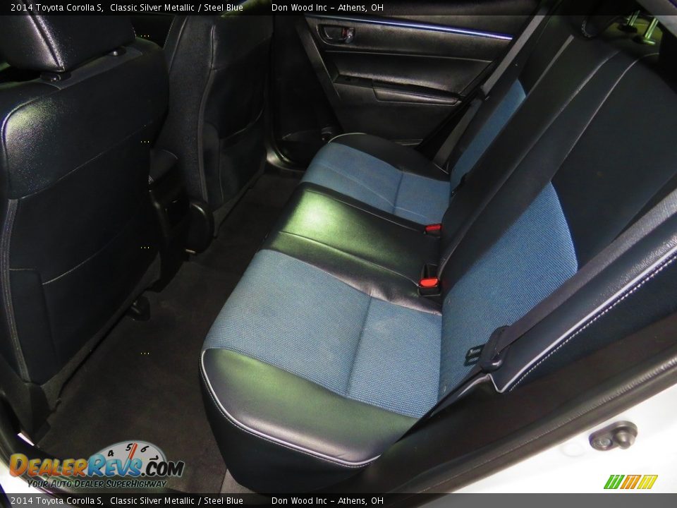 2014 Toyota Corolla S Classic Silver Metallic / Steel Blue Photo #22