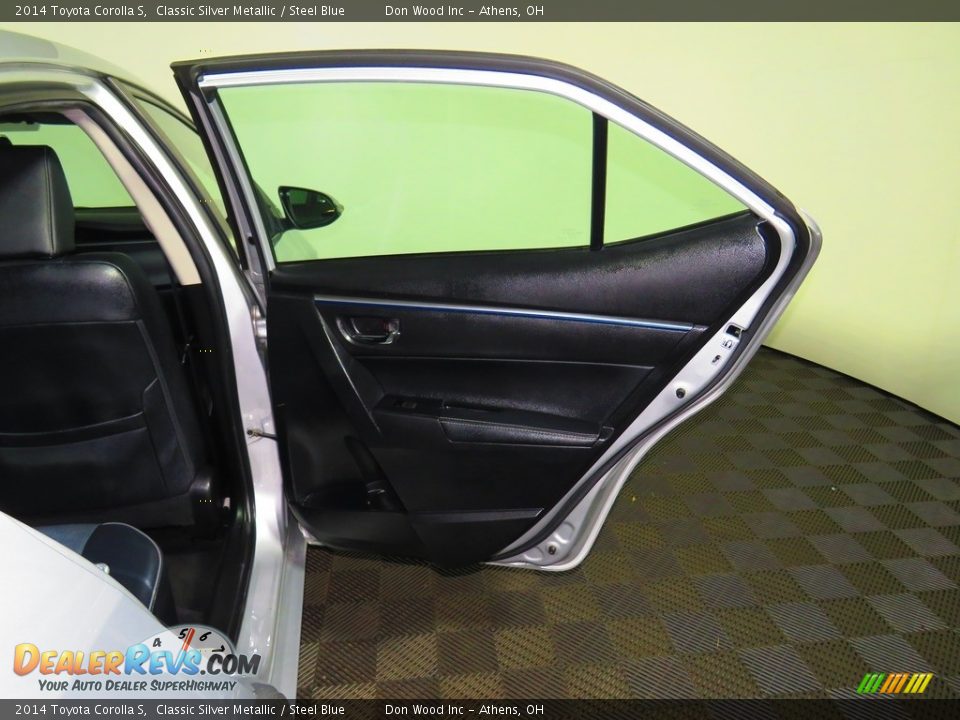 2014 Toyota Corolla S Classic Silver Metallic / Steel Blue Photo #23