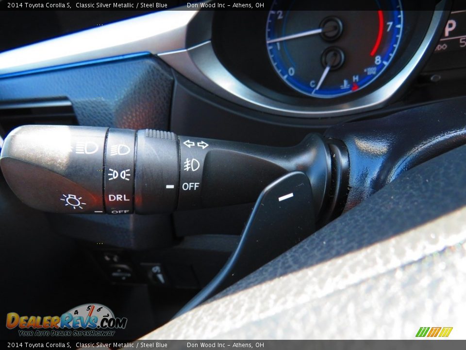 2014 Toyota Corolla S Classic Silver Metallic / Steel Blue Photo #31