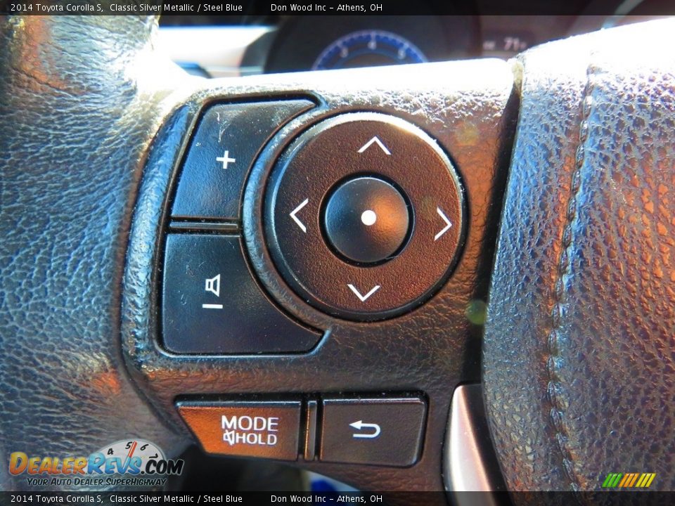 2014 Toyota Corolla S Classic Silver Metallic / Steel Blue Photo #33