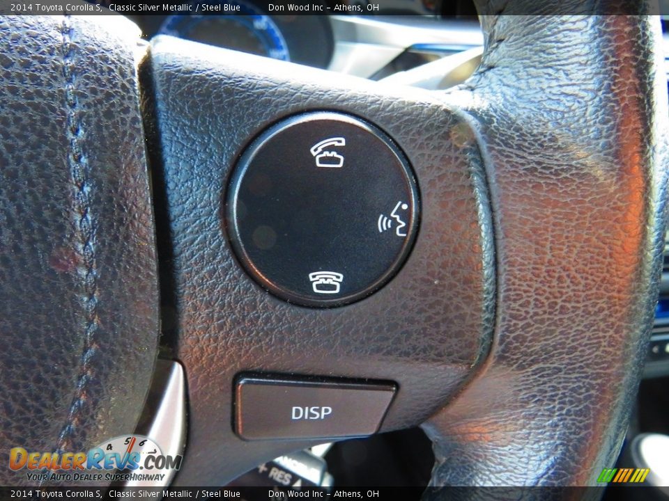 2014 Toyota Corolla S Classic Silver Metallic / Steel Blue Photo #34