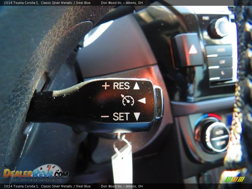 2014 Toyota Corolla S Classic Silver Metallic / Steel Blue Photo #35
