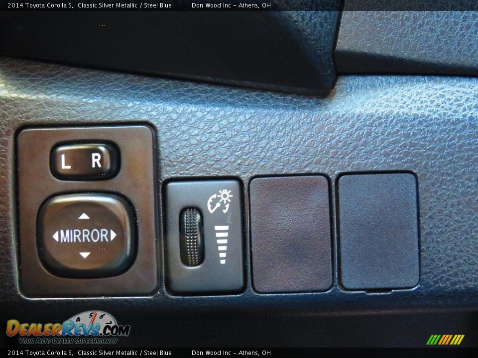 2014 Toyota Corolla S Classic Silver Metallic / Steel Blue Photo #36