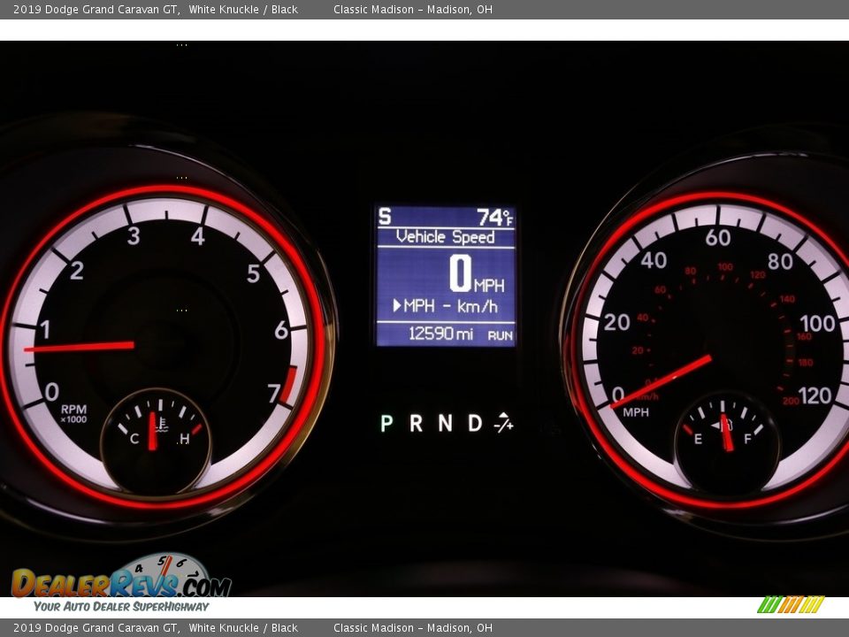 2019 Dodge Grand Caravan GT White Knuckle / Black Photo #7