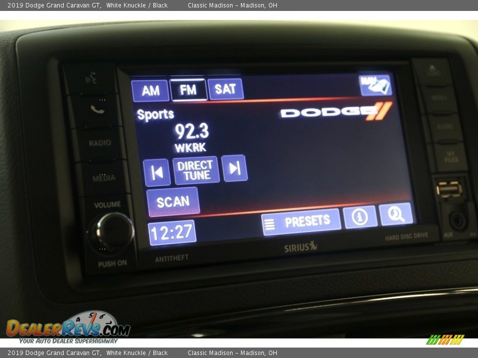 2019 Dodge Grand Caravan GT White Knuckle / Black Photo #10