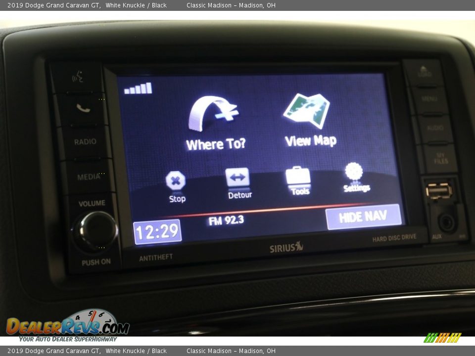 2019 Dodge Grand Caravan GT White Knuckle / Black Photo #13